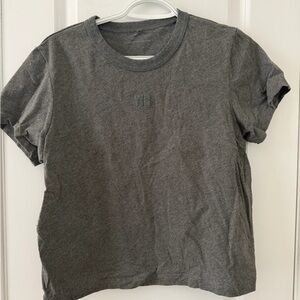 Alexander Wang Sparkly Gray T-Shirt with Logo